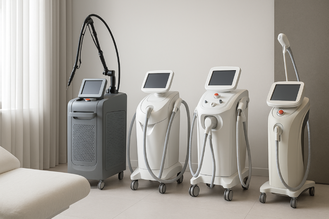 مقایسه دستگاه‌های لیزر الکساندرایت، دایود و غیر تماسی