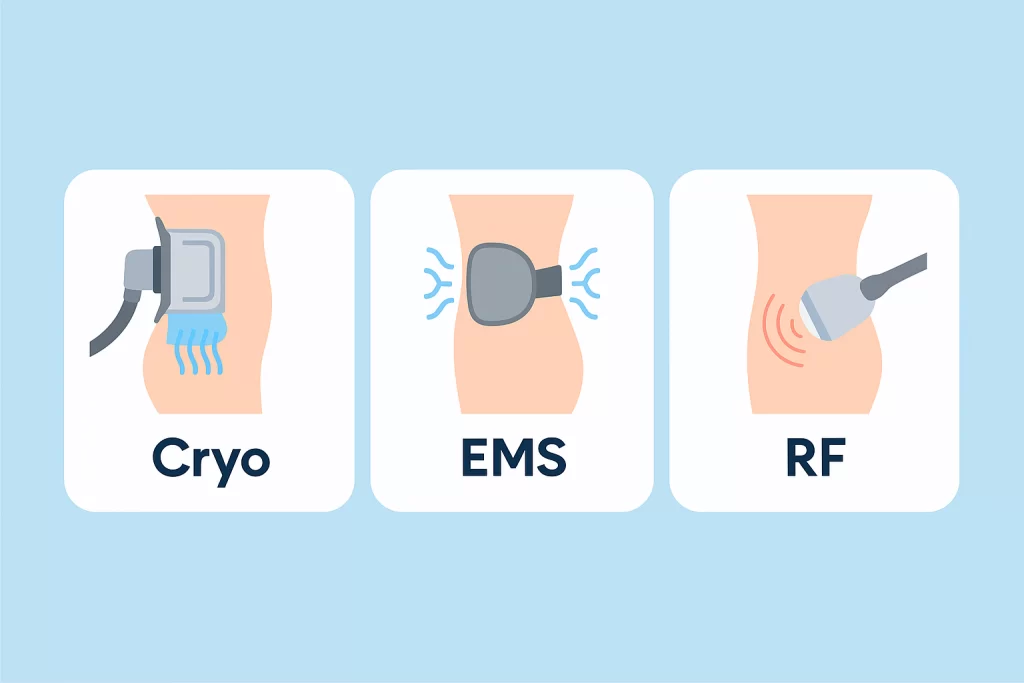 دستگاه‌های لاغری غیرتهاجمی در کلینیک زیبایی مدرن
