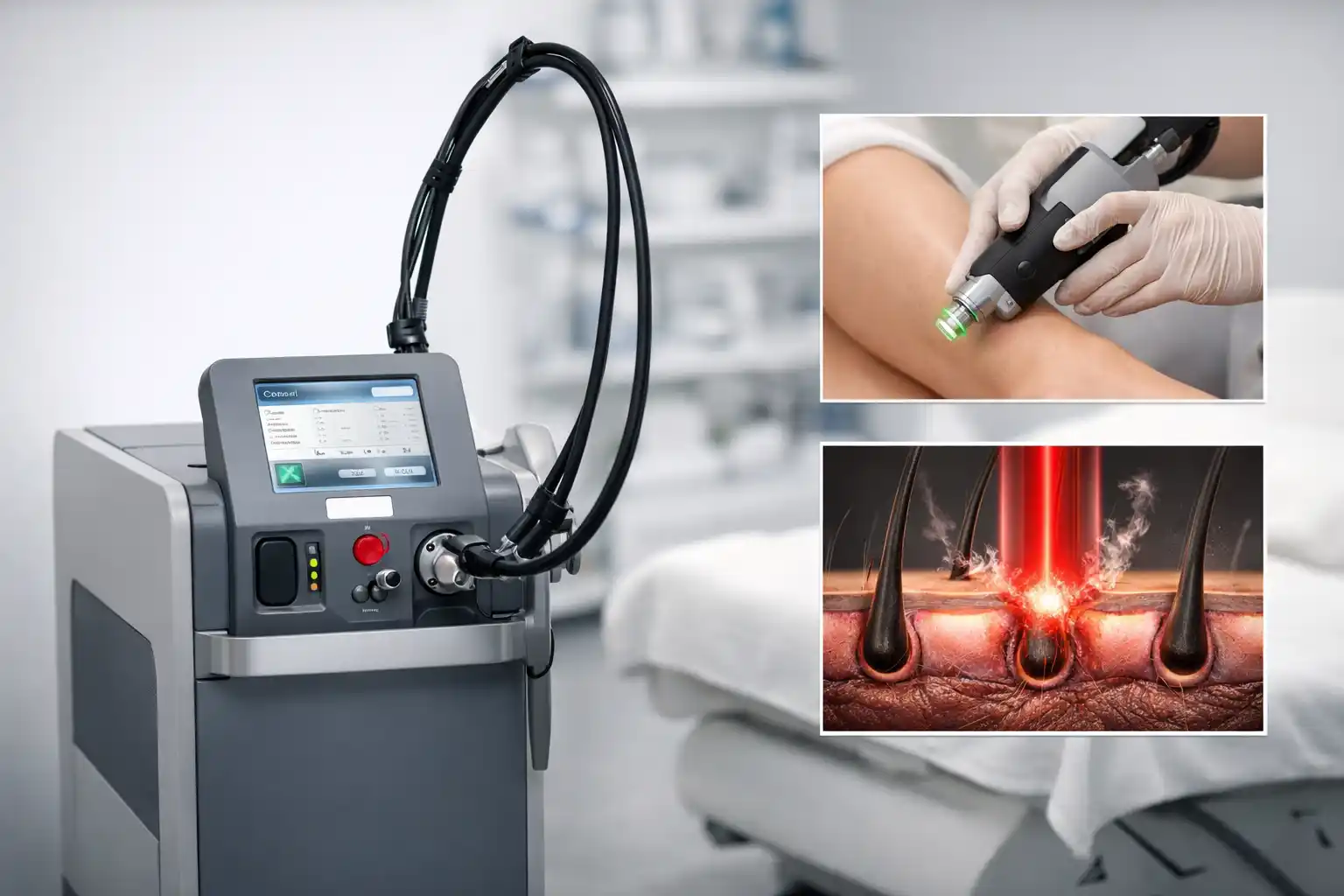 دستگاه لیزر الکساندرایت کندلا