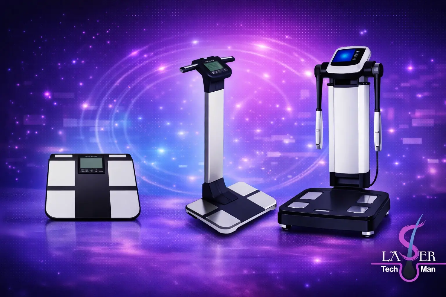 تصویر برندینگ دسته‌بندی دستگاه‌های آنالیز بدن و آنالایزر ترکیب بدنی در لیزرتک‌من