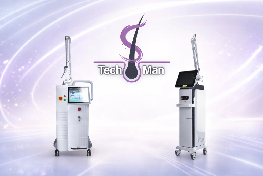 دستگاه های co2 فرکشنال موجود در لیزر تک من 